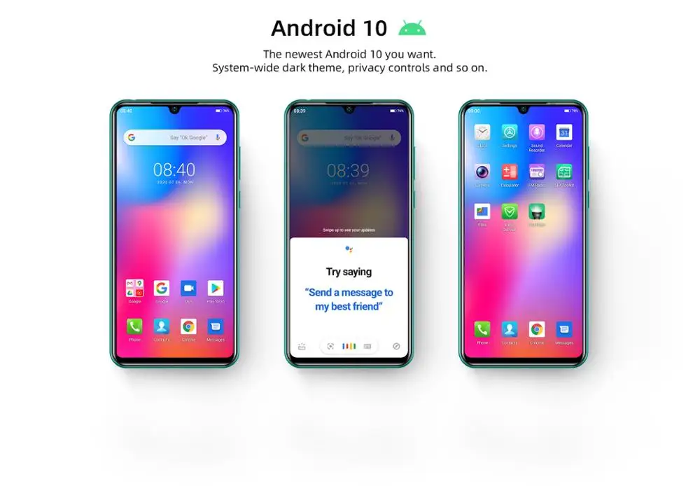 Global Version DOOGEE N20 Pro 6GB RAM 128GB ROM Android 10 OS Smartphone Quad Camera Mobile Phones Helio P60 Octa Core 6.3