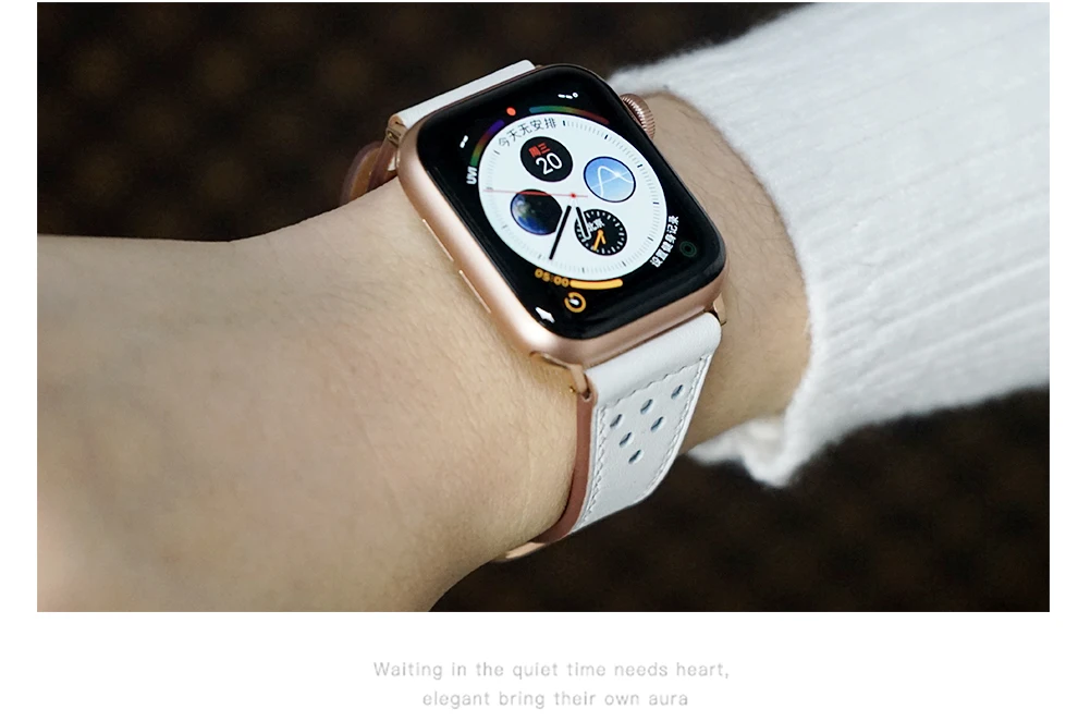 Настоящий Кожаный ремешок для apple watch band 42 мм 38 мм iWatch 4 band 44 мм 40 мм роскошный браслет ремешок для apple watch 4 3 2 1