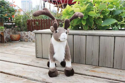 Fancytrader 18'' Simulation Reindeer Plush Toy Soft Stuffed Sika Deer Doll Wapiti Moose Elk Toy Christmas Gift Home Deco 45cm (8)