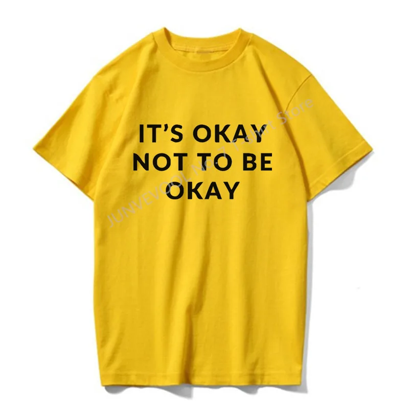 Летняя мужская повседневная спортивная одежда it ok ay not tobe oak футболка для
