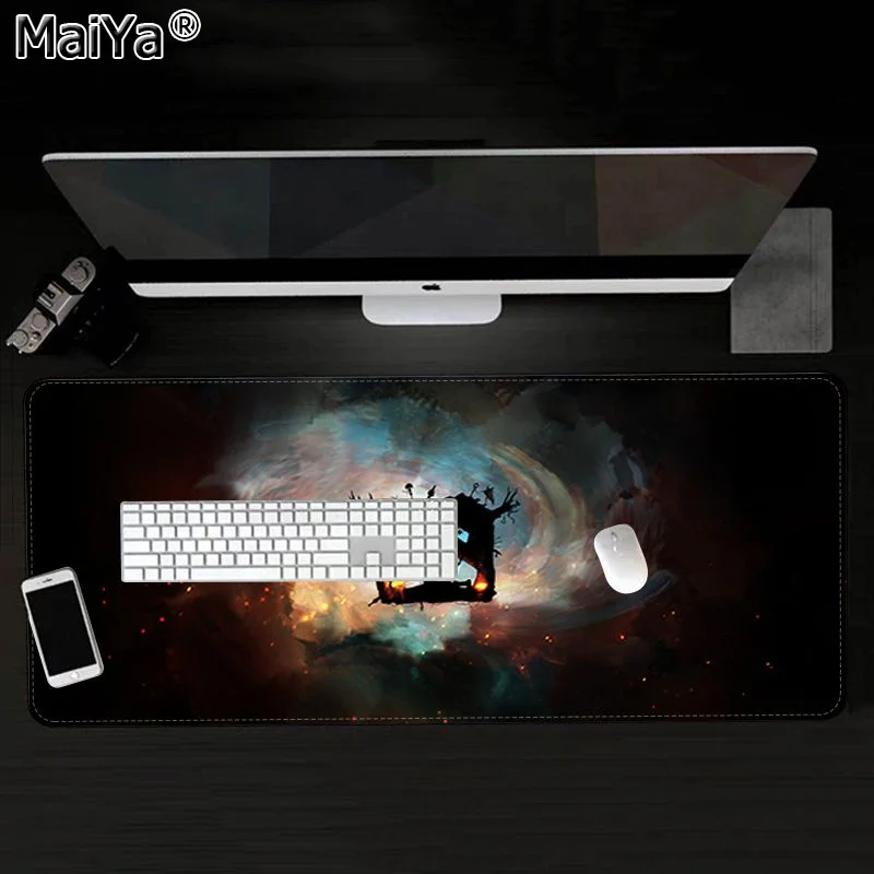 Maiya My Favorite DOTA 2 Durable Rubber Mouse Mat Pad Free Shipping Large Mouse Pad Keyboards Mat - Цвет: Lock Edge 30x80cm