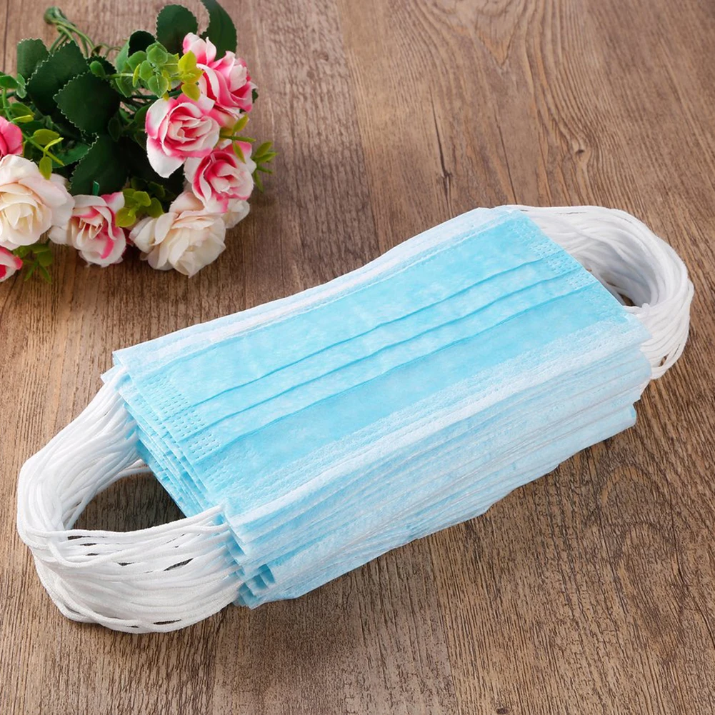 

50 Pcs Disposable Dustproof Face Mouth Masks Anti PM2.5 Anti Influenza Breathing Safety Masks Face Mask Professional