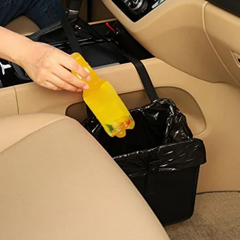 

Polyester Car debris bag Waterproof Garbage bag Foldin Hanging Bag Applicable