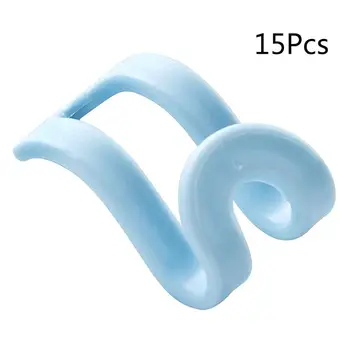 

15Pcs Creative Mini Flocking Clothes Hanger Home Easy Hook Closet Organizer85WC