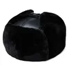 XdanqinX 2022 New Men's Winter Fur Hat Thick Velvet Bomber Hats Cowhide Earmuffs Hat Super Warm Men Genuine Leather Caps Ski Cap ► Photo 2/6