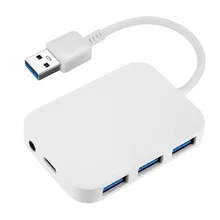

USB Type C Hub OTG Adapter 5 in 1 Type-C to 3 2.0 Splitter with 3.5mm Jack Audio Hearphone Converter for MacBook Pro/Air