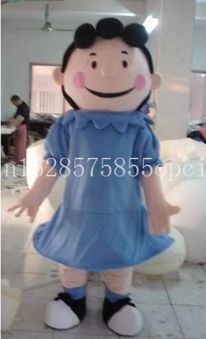 Взрослый размер костюм талисмана Lucy для дня рождения костюмы персонажа