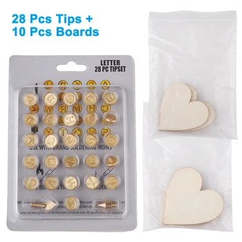 

38 Pcs Art Carving Craft Models Iron Tip Stencil Soldering Pyrography Woodworking Tool Wood Burning Pen for Leather Engineering