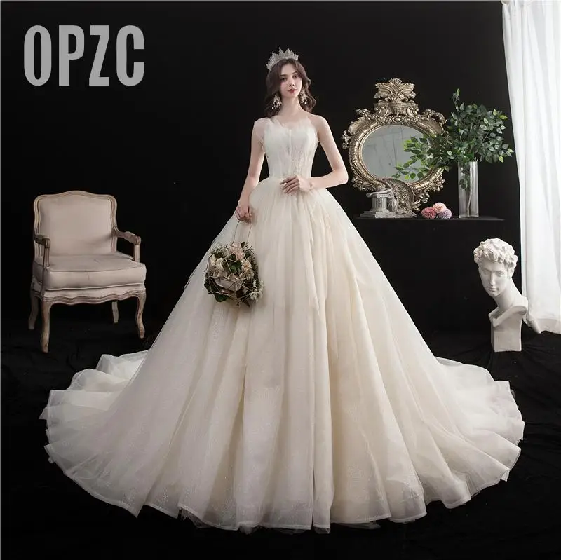 high quality Luxury Lace bead sexy Strapless Elegant wedding dress Dubai Vestidos De Novia bride Gowns Robe De Mariee plue size