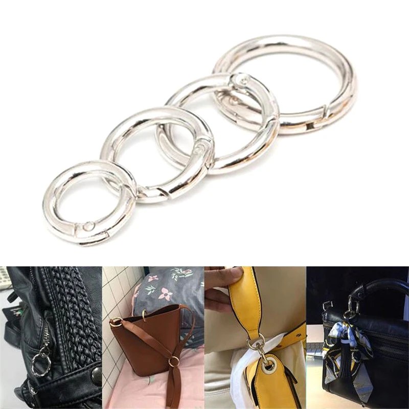 2PcsAdjustableMetalBuckleClipHandbagChainStrapLengthShorten