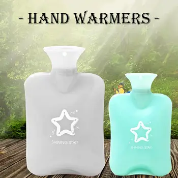 

Hot Water Bottle Jelly Color Portable High Density PVC Hand Warmer Girls Pocket Hand Feet Hot Water Bags