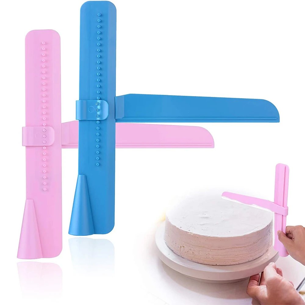 Baking Supplies Cake Tools Cake Decorating Kit Cake Scraper Fondant Spatulas Adjustable Edge Smoother