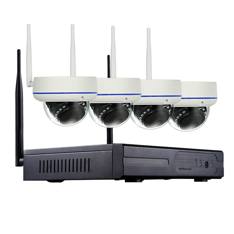 4-канальная Беспроводная система видеонаблюдения 1080P 2MP NVR комнатная IP-камера