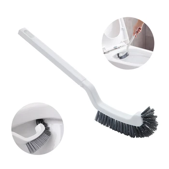 

Toilet Brush Dead Corner Cleaning Double Side Curved Plastic Brush Toilet Bathroom Long Handle Cleaning Brush Deep Cleaning 2020