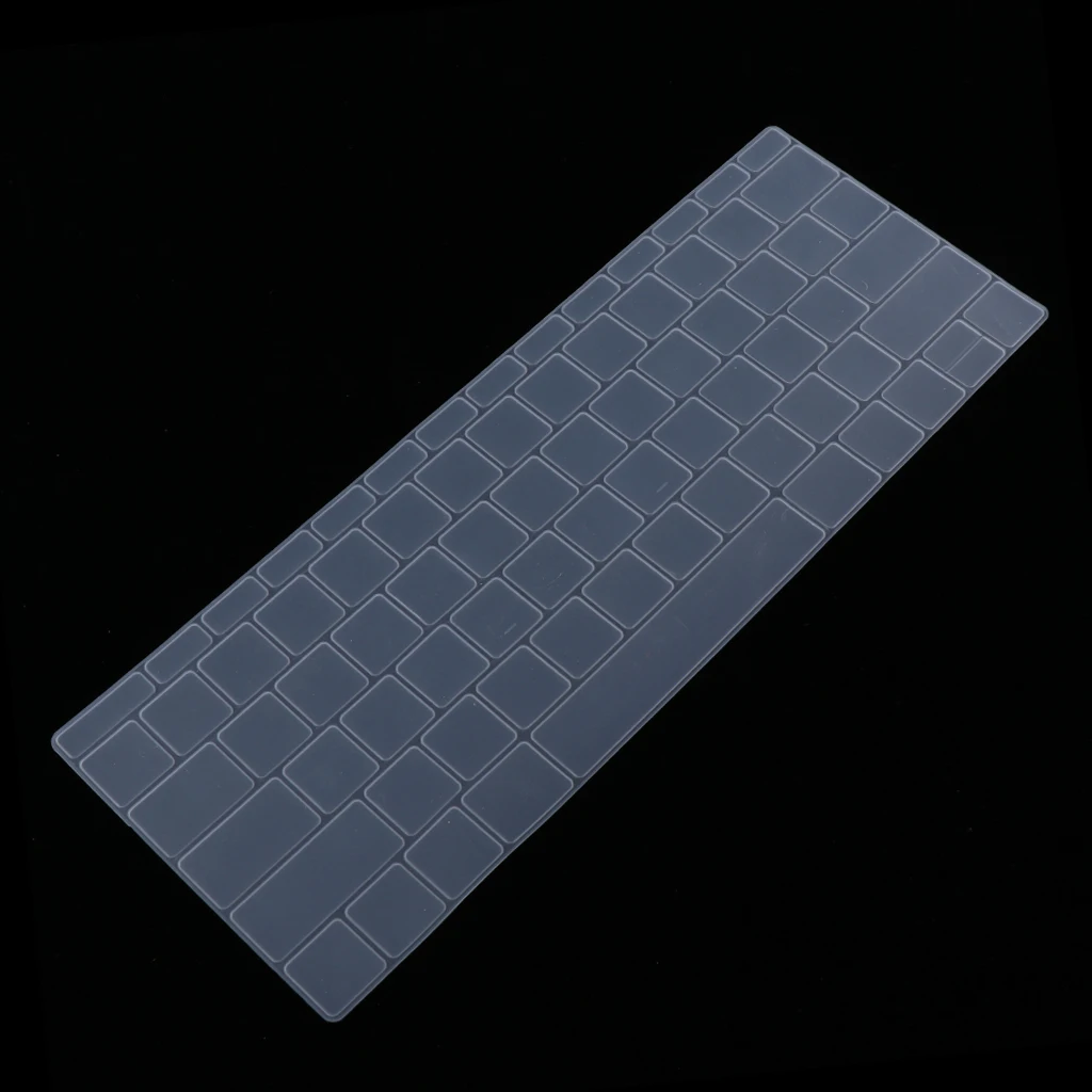Ultra Thin Silicone Cover Skin for MacBook Pro Touch Bar A1708 Laptop Keyboard Waterproof Dustproof Transparency Protector Film