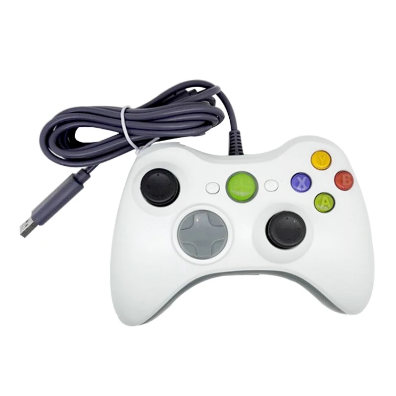 USB игровой коврик контроллеры геймпады для microsoft Xbox 360 консоль для ПК Windows USB игровой коврик контроллер - Цвет: Белый