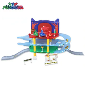 

PJ mask hero toy PVC action children's puzzle entertainment simulation scene parking set toy boy girl birthday Christmas gift