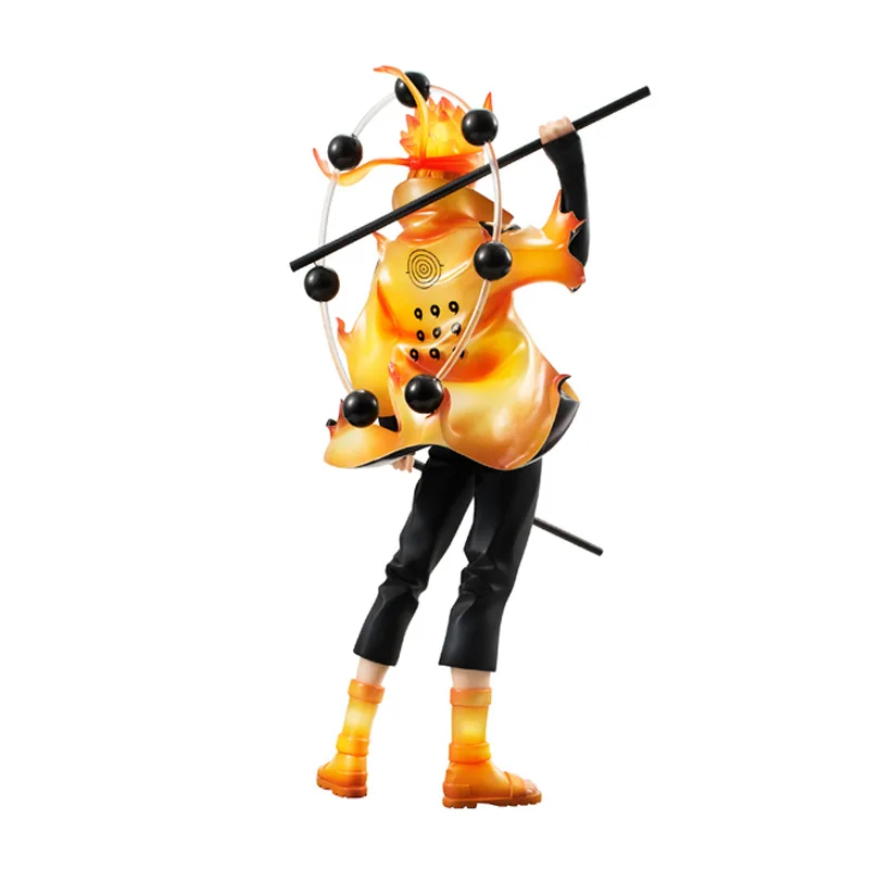 New Voice Anime Limited Edition Naruto Shippuden MH Gem Six Uzumaki Naruto Garage Kit Model Ornaments