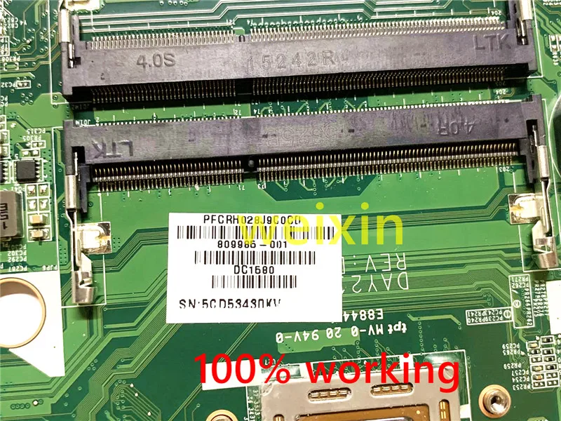 Материнская плата для ноутбука HP 17 P047CL P F Y21A DAY21AMB6D0 809986 001 501 601 100%