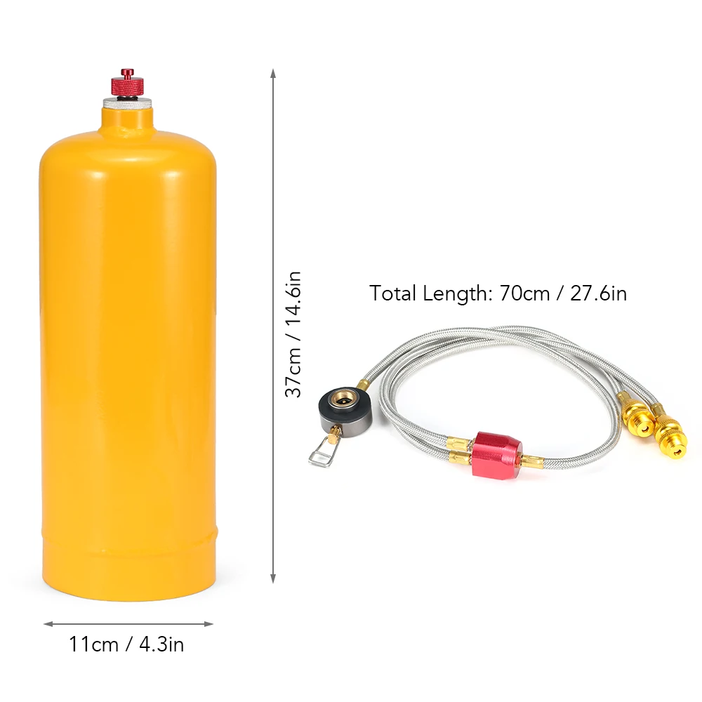 Переходник для пропана Для Кемпинга Газовая горелка с 1,98 фунта многоразового пустого баллона с пропановым баллоном, набор для путешествий на открытом воздухе