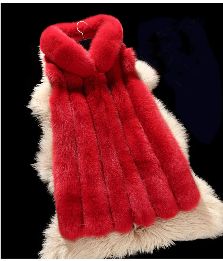 ZADORIN зимнее пальто для женщин роскошный меховой жилет из искусственного меха с капюшоном теплая куртка из искусственного меха пальто женский тонкий жилет veste femme