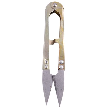 

Metal Grip Handy Shears Spring Design Fishing Line Cross-needle embroidery scissors Clippers Sewing Trimming Scissors Nippers tr