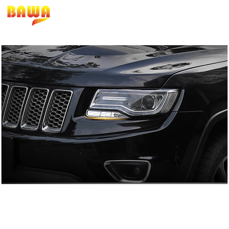 BAWA ABS крышка передней фары для очистки Отделка Декоративные наклейки Jeep Grand Cherokee