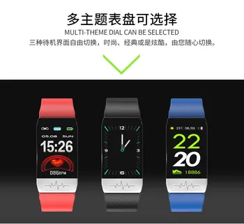 

New Style Temperature Ecg Blood Oxygen Monitoring Multi-Functional Erproof Sports Step Count Health Smart