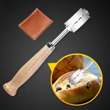 Кухонные Кондитерские тонкие с тесто Toas Деревянные крышки режущие инструменты выпечки изогнутое приготовление хлеба резак французский хромой ручкой лезвие