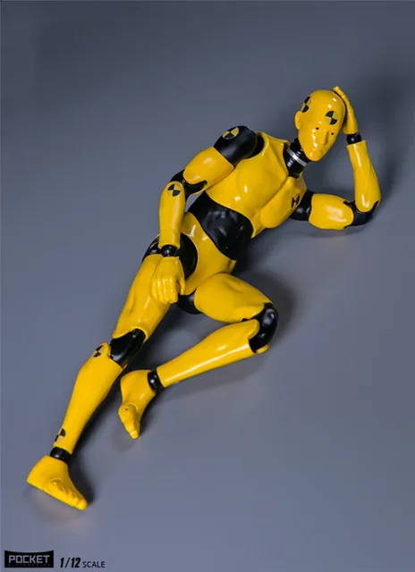 Hot sale 1:12 CRASH TEST DUMMY TESTMAN Movable Figure DPS02 fit Male Action Soldier Figure DIY Doll model Collectible Toy gifts 4