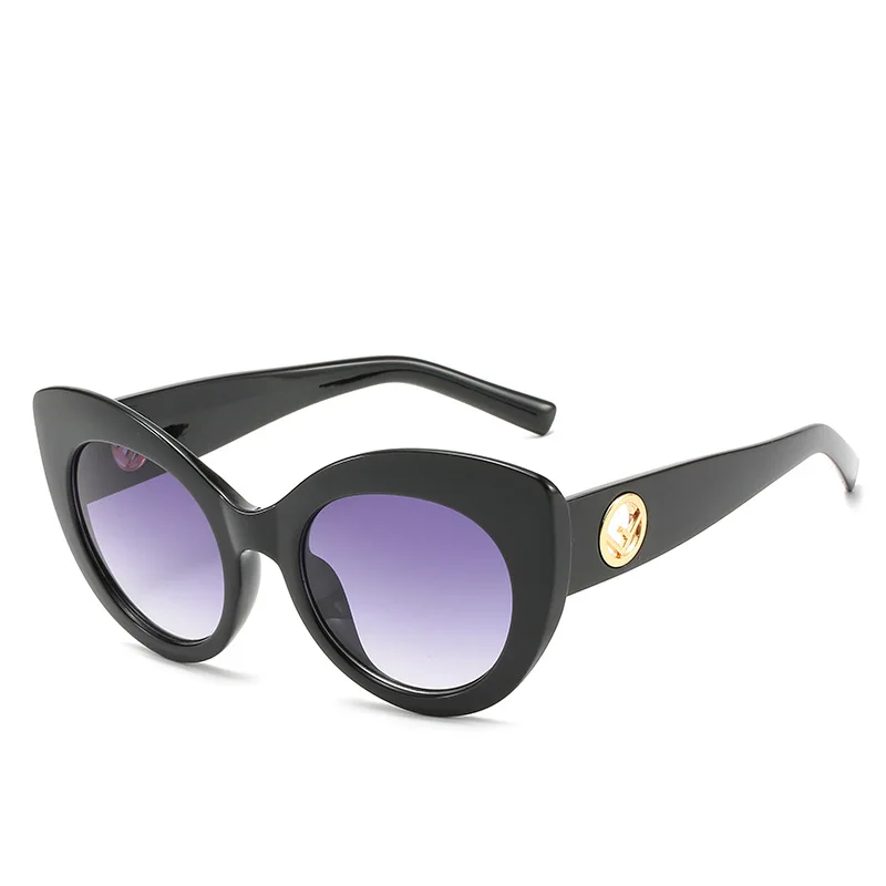 Eastway, новинка, сексуальные солнцезащитные очки с кошачьими глазами, Ретро стиль, фирменный дизайн, женские солнцезащитные очки, высокое качество, модные, для путешествий, для улицы, солнцезащитные очки Oculos De Sol - Цвет линз: Black