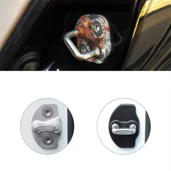 

6 Pcs Car Door Lock Cover Protection Trim For Tesla Model 3 2016 2017 2018 2019 2020