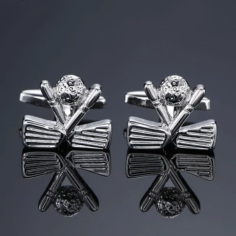 Роскошные модные запонки, креативное спортивное оборудование, инструменты для моделирования, французская рубашка, костюм, манжеты, ногти, персонализированные подарки - Окраска металла: 7