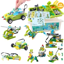 Carte wewewee 2021, ensemble de blocs de construction de programmation legos, Puzzle électrique à petites particules, Robot d'apprentissage, cadeau pour garçon, nouveau, 45300