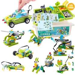 Carte wewewee 2021, ensemble de blocs de construction de programmation legos, Puzzle électrique à petites particules, Robot d'apprentissage, cadeau pour garçon, nouveau, 45300 