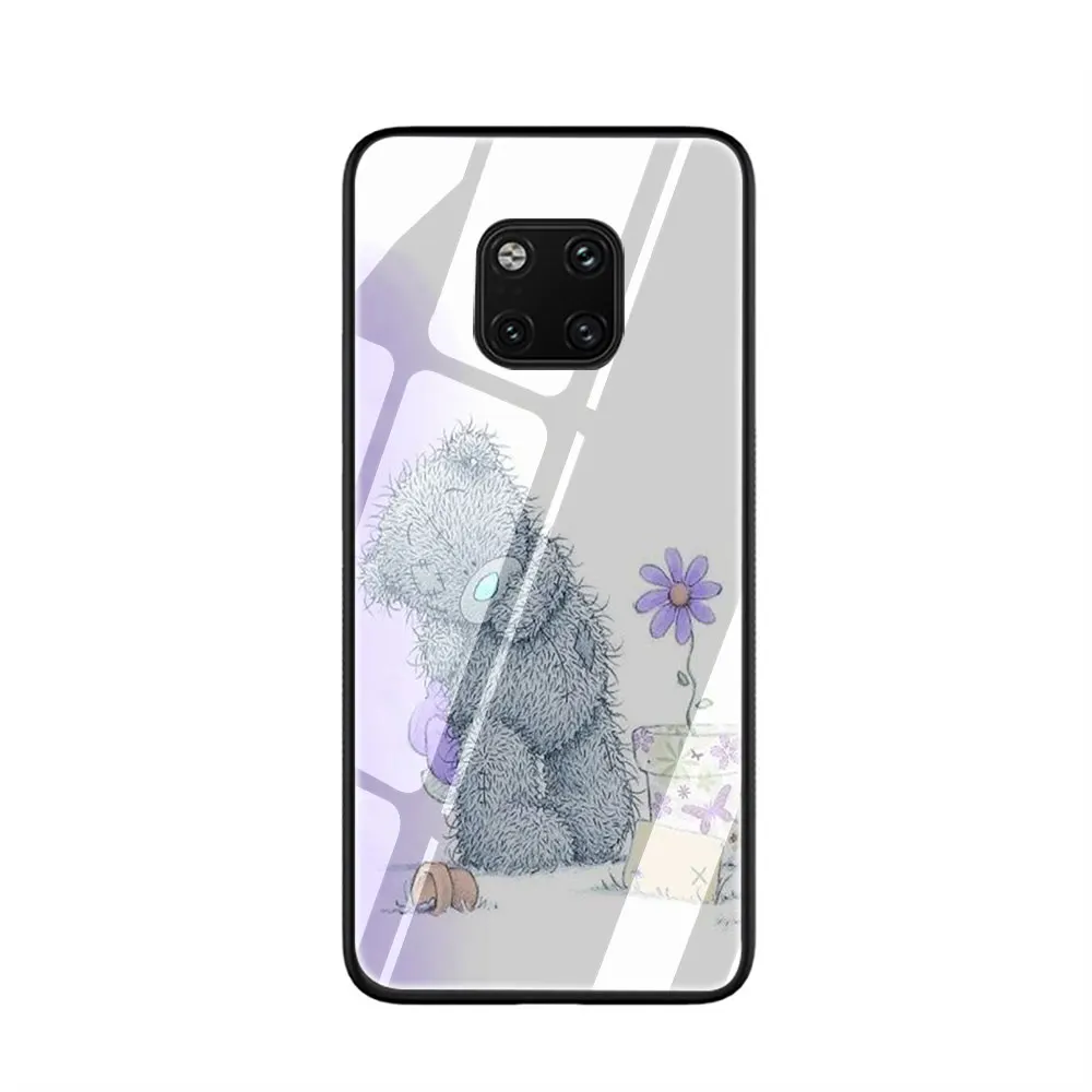Cute Teddy Me To You Bear Tempered Glass Phone Cover Case For Huawei Mate P 10 20 30 Lite Pro Y9 Honor 8X 7A