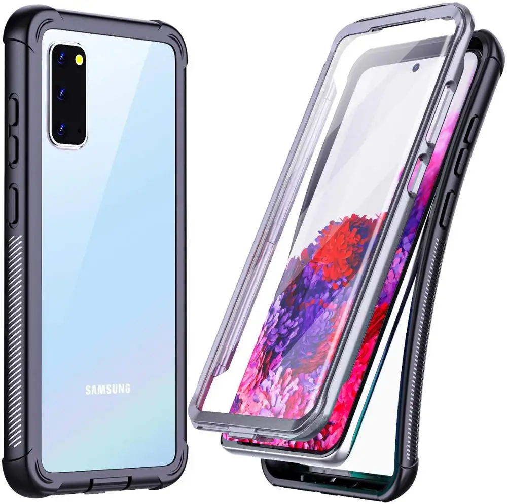 Чехол для Samsung Galaxy S20 полноразмерная сверхпрочная защита со встроенным защитным
