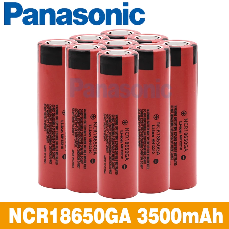 

Panasonic original NCR 18650GA 30A discharge 3.7V 3500mAh 18650 rechargeable battery for toy flashlight flat-top lithium battery
