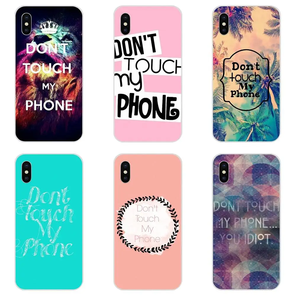 

Transparent Soft Bag Case Don Not Touch My Phone For Galaxy J1 J2 J3 J330 J4 J5 J6 J7 J730 J8 2015 2016 2017 2018 mini Pro