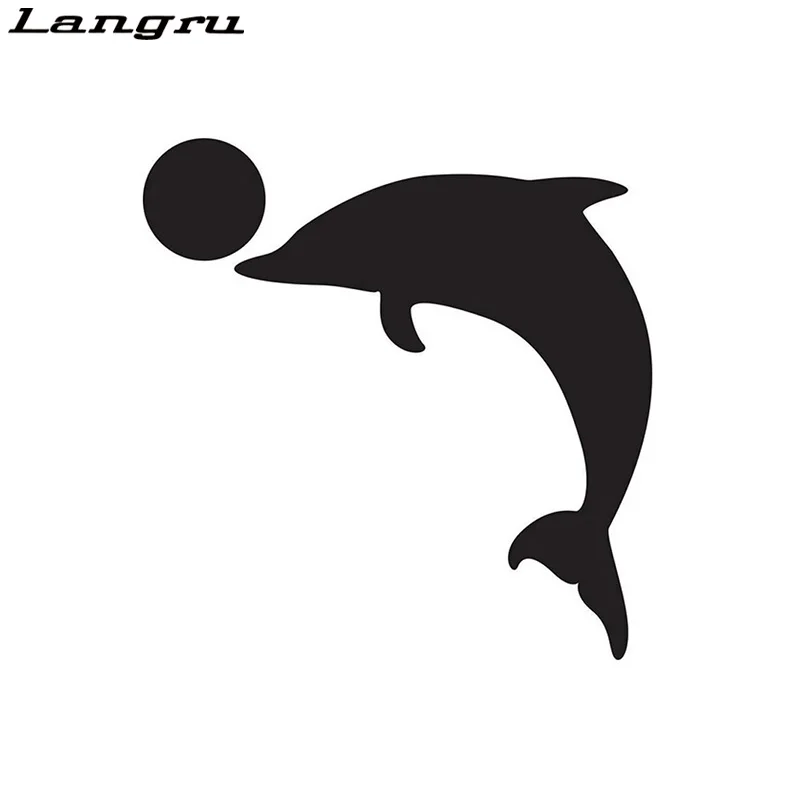 

Langru 15*15cm Dolphin Ball Car Stickers Decorative Decals Car Accessories Jdm
