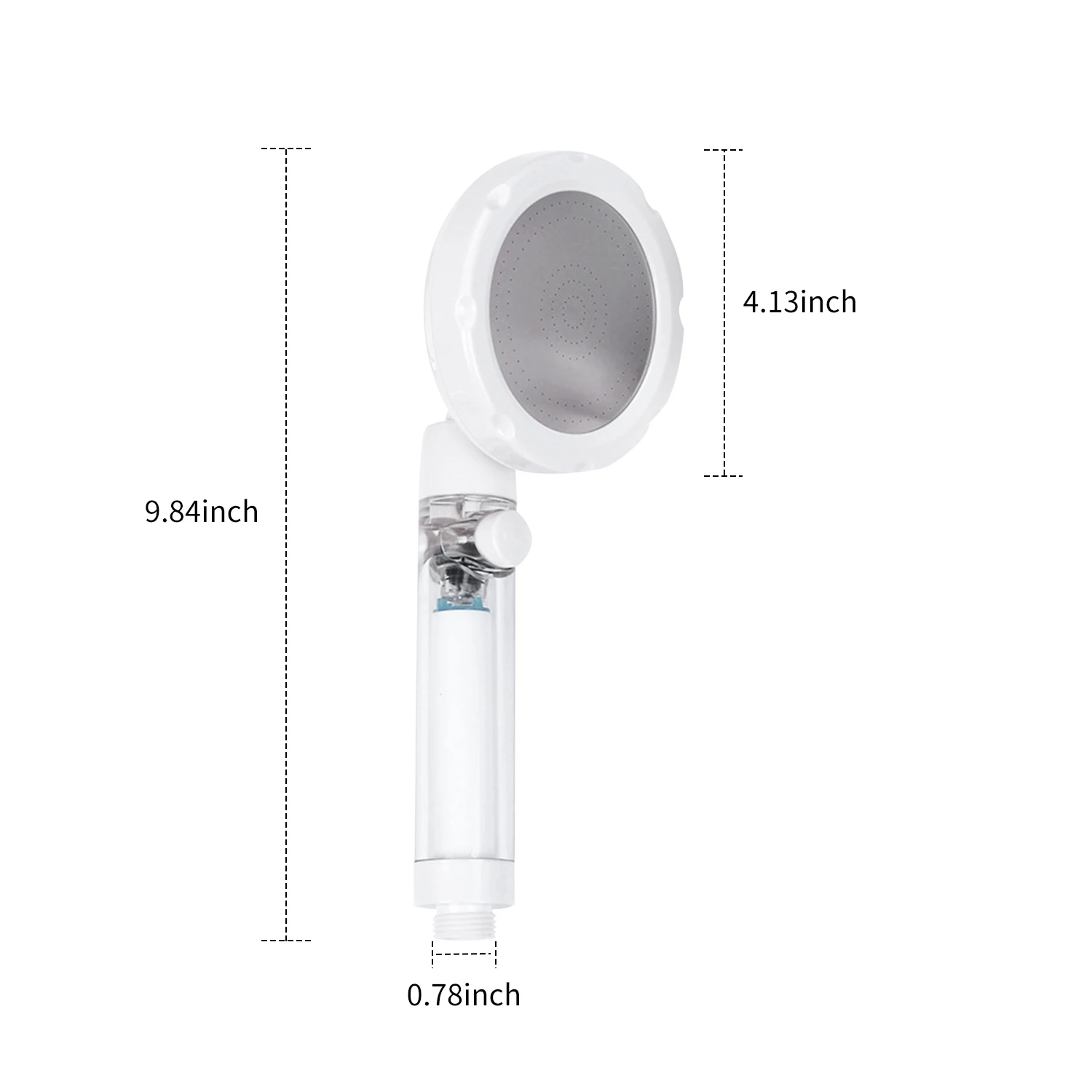 as show Handheld Showerhead 360 Degree Rotatable Shower Head G1/2 Adjustable Bathroom Shower Head Spray Showerhead Replacement 4 Types - Цвет: as show