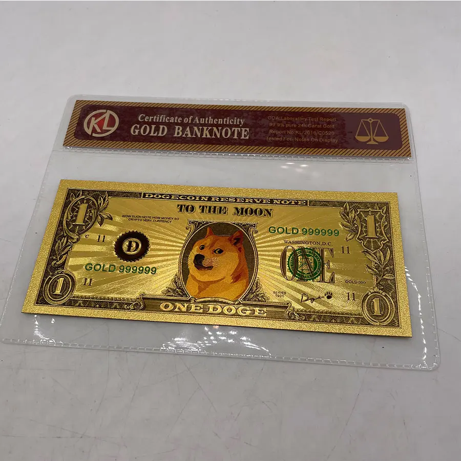 Gold plated Dogecoin UK Fast & Free Delivery 