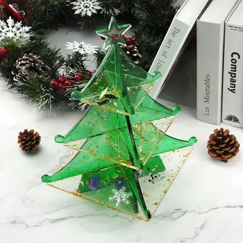 

DIY Christmas Tree Snowflakes Decor Epoxy Resin Silicone Mold Jewelry Fillings Pendant Accessory Charms Handmade Mould Craft