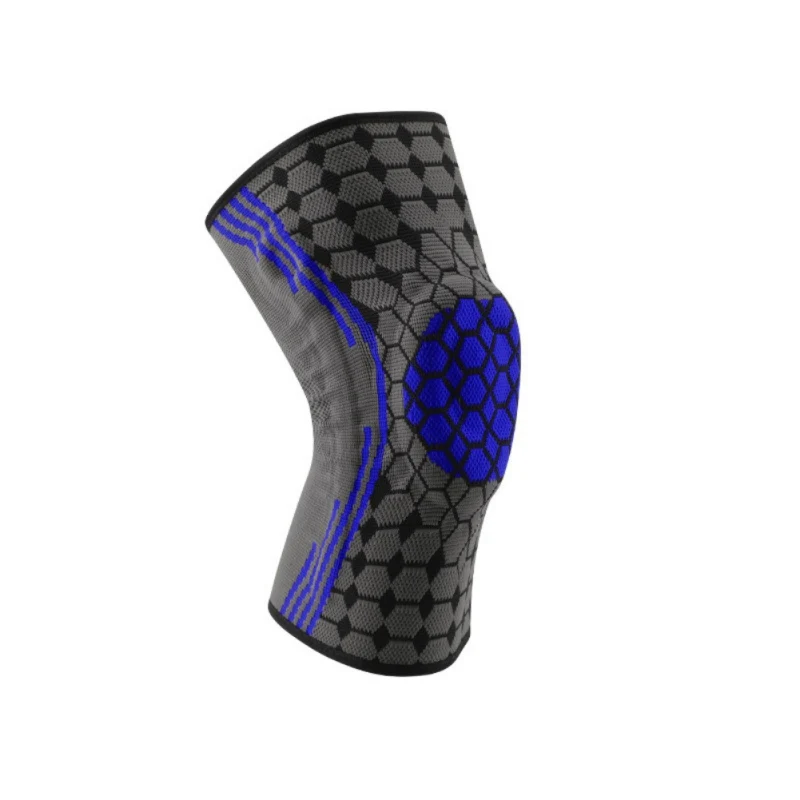 New Kneepads Silicone Spring Knee Pads Breathable Absorb Sweat Compression Non-slip Strip Knee Protective Product - Цвет: L