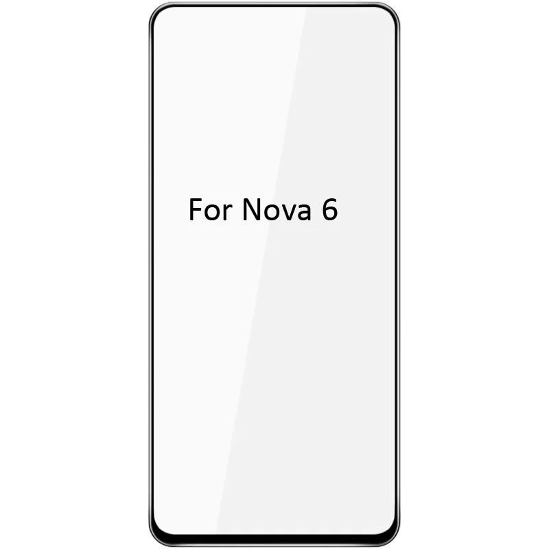 Прозрачный Imak Pro+ полноэкранная панель из клея закаленное стекло для huawei Nova 6 Nova6 SE Олеофобное - Цвет: Прозрачный