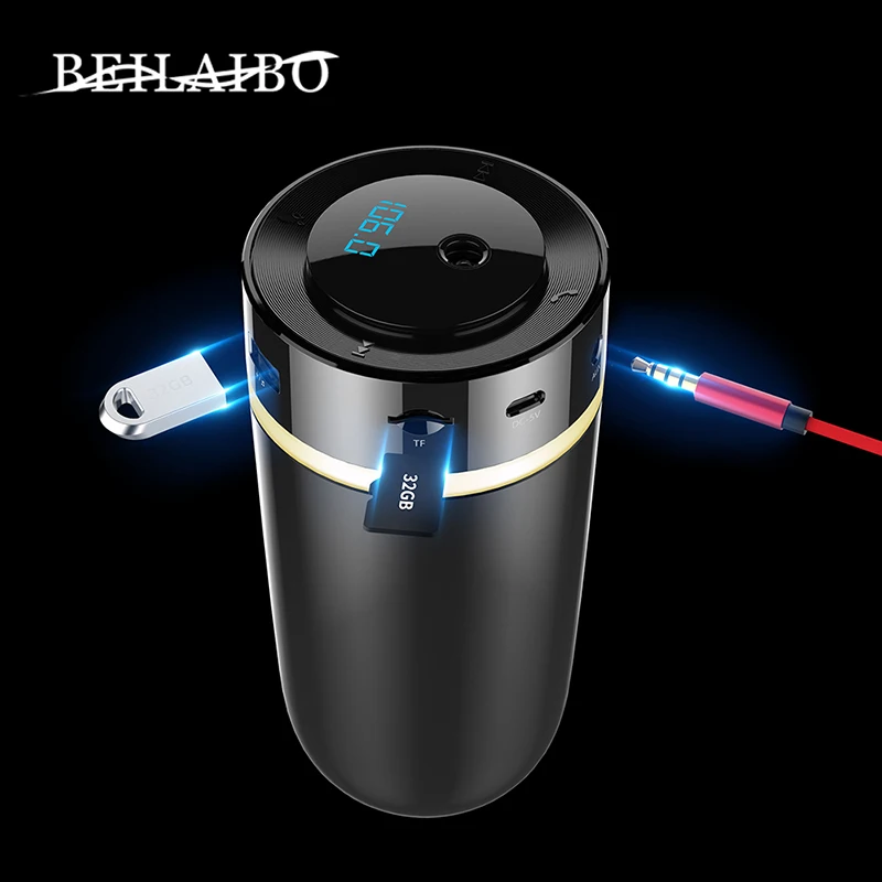 S10 автомобильный набор гарнитуры с Bluetooth fm-передатчиком автомобильный Ароматерапевтический увлажнитель красочный дыхательный свет стерео звук автомобиля mp3-плеер