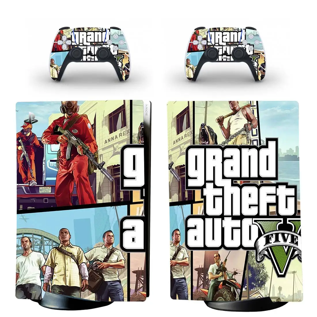 På hovedet af diamant Isolere Grand Theft Auto V GTA 5 PS5 Digital Edition Skin Sticker Decal Cover for  PlayStation 5 Console and Controllers PS5 Skin Sticker - AliExpress