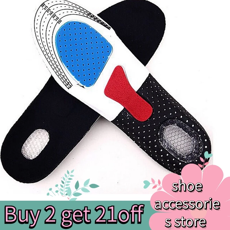 

silicone insoles for shoes insole arch support sport shoes pad unisex thickening shock absorption Shoes Pads Soft Insole P-D