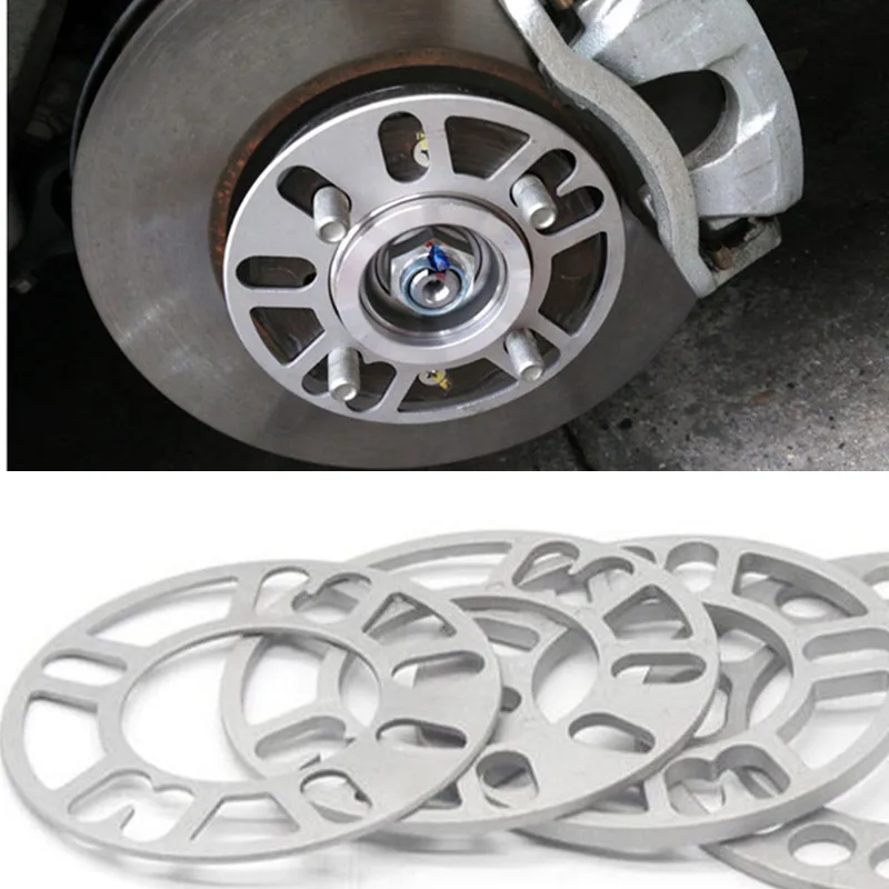 Универсальный 4 шт./лот колесо из алюминиевого сплава разделительные прокладки плиты 4 5 серьги-гвоздики подходит 4x100 4x114,3 5x100 5x108 5x114,3 5x120