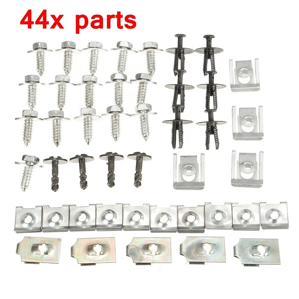 44pcs Durable Tray Front Accessories Under Cover Screw Car Engine Undertray Clip Set Splash Guard Metal Fasteners For BMW E46|Auto Fastener & Clip| - AliExpress